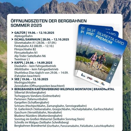 Apart Scharler Mit Silvretta Card See Ngoại thất bức ảnh